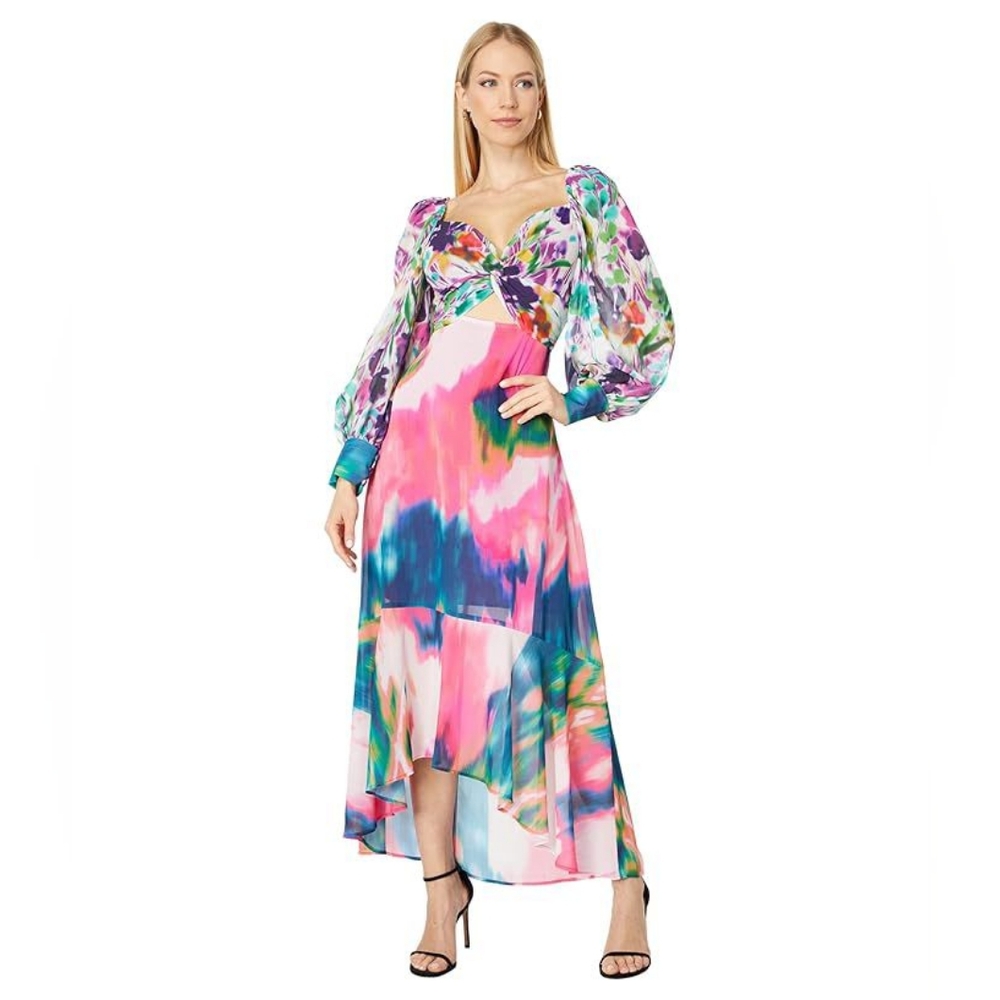 ONE33 Social Printed Flounce Hem multicolored print 6